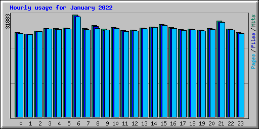 Hourly usage for January 2022