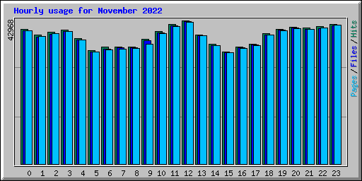 Hourly usage for November 2022