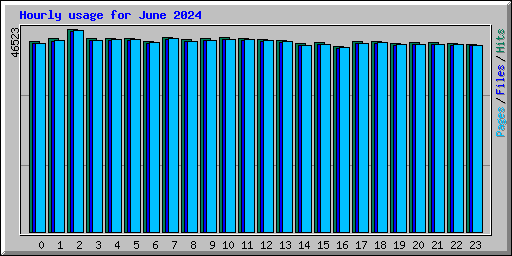 Hourly usage for June 2024