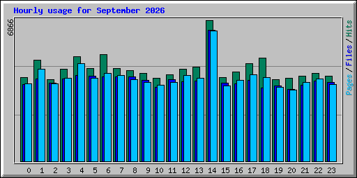 Hourly usage for September 2026